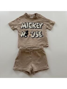 6m H&M Mickey Mouse Neutral Set